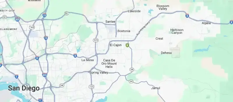 San Diego East Service Area